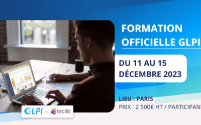 Formation GLPI administration à Paris – Décembre
