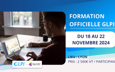 Formation GLPI Administration à Lyon – Novembre 2024